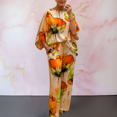 Moniek | Conjunto de Duas Peças de Cetim para Mulher