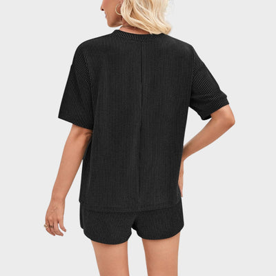 Esmeralda | Conjunto Acanelado De Dos Piezas