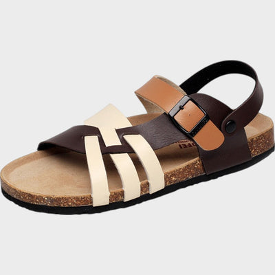 Cecília | Sandalias de piel ortopédicas ajustables