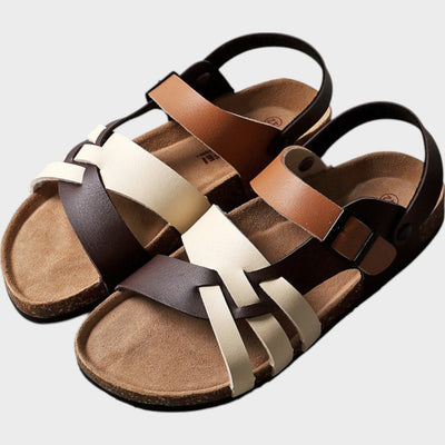 Cecília | Sandalias de piel ortopédicas ajustables