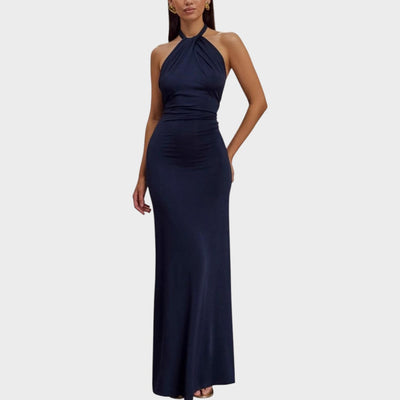 Laguna | Vestido Largo Con Cuello Halter