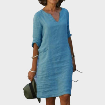 Josette | Vestido Elegante Con Escote En V