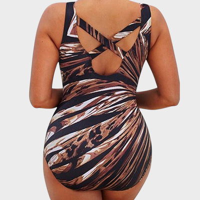 Rita | Traje De Baño De Rayas