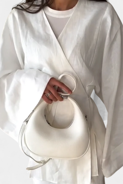 Conjunto Penélope de Camisa Escote en V y Falda con Abertura