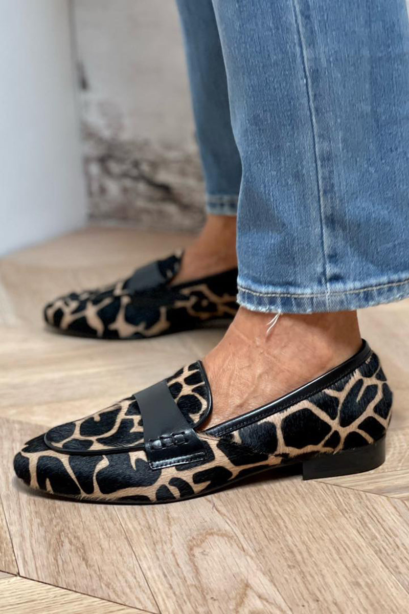 Selina™ | Mocasines con Estampado Animal