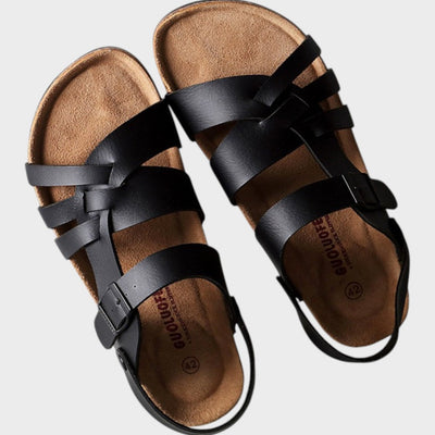 Cecília | Sandalias de piel ortopédicas ajustables