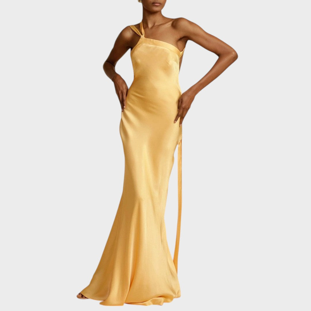 Muriel | Vestido Largo De Satén