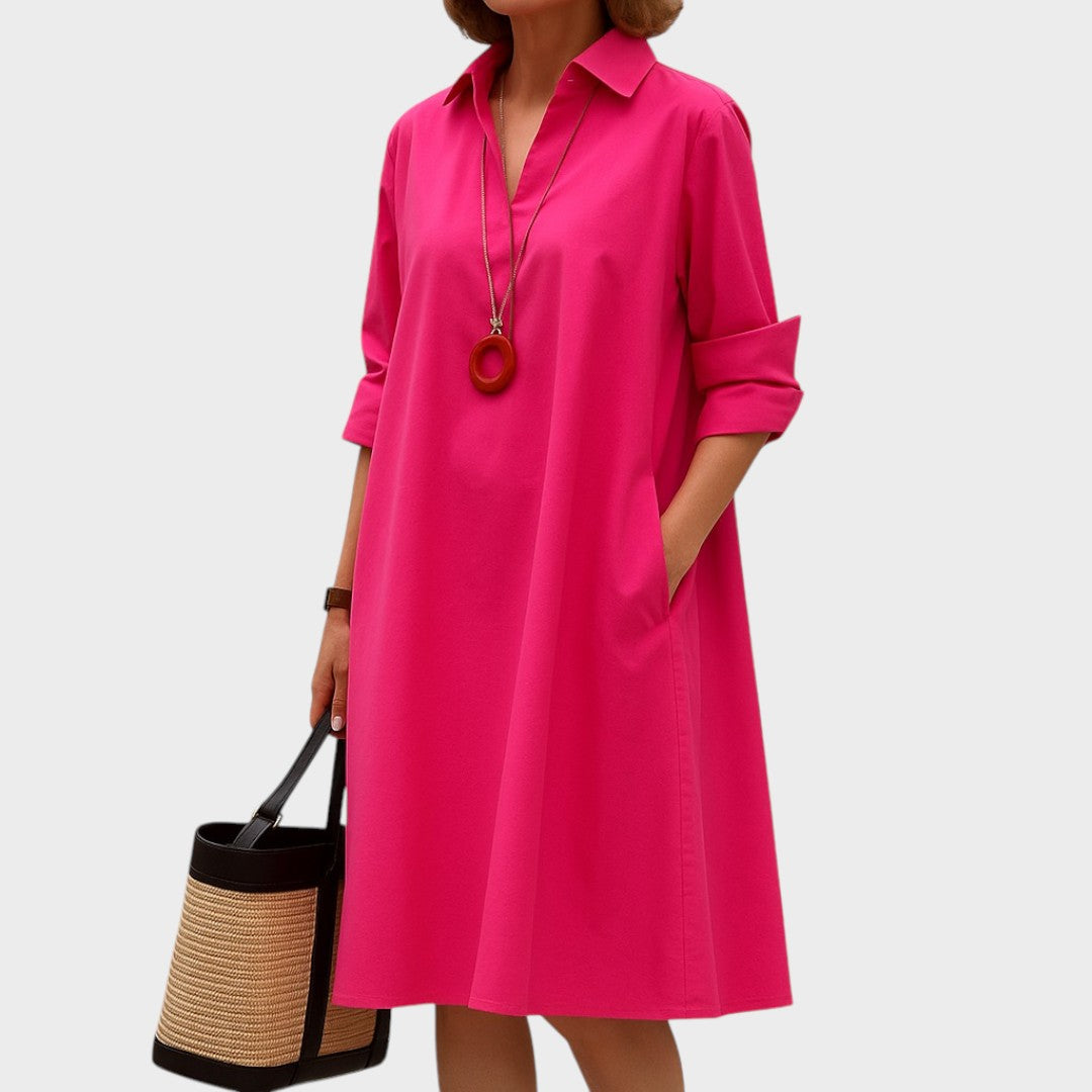 Télia | Vestido Camisero Arremolinado