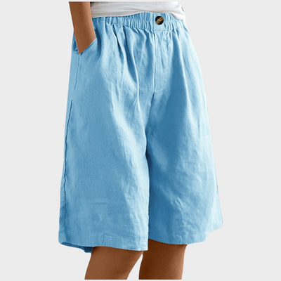Isabela | Pantalones cortos de lino Medianos