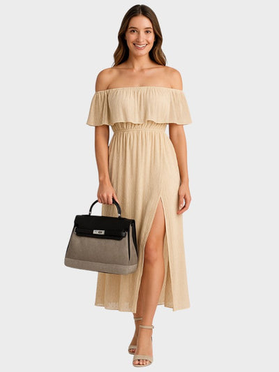 Emilia - Bolsa de lona de piel de vacuno