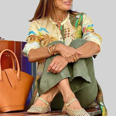 Conjunto Anabela Linnen Tropical