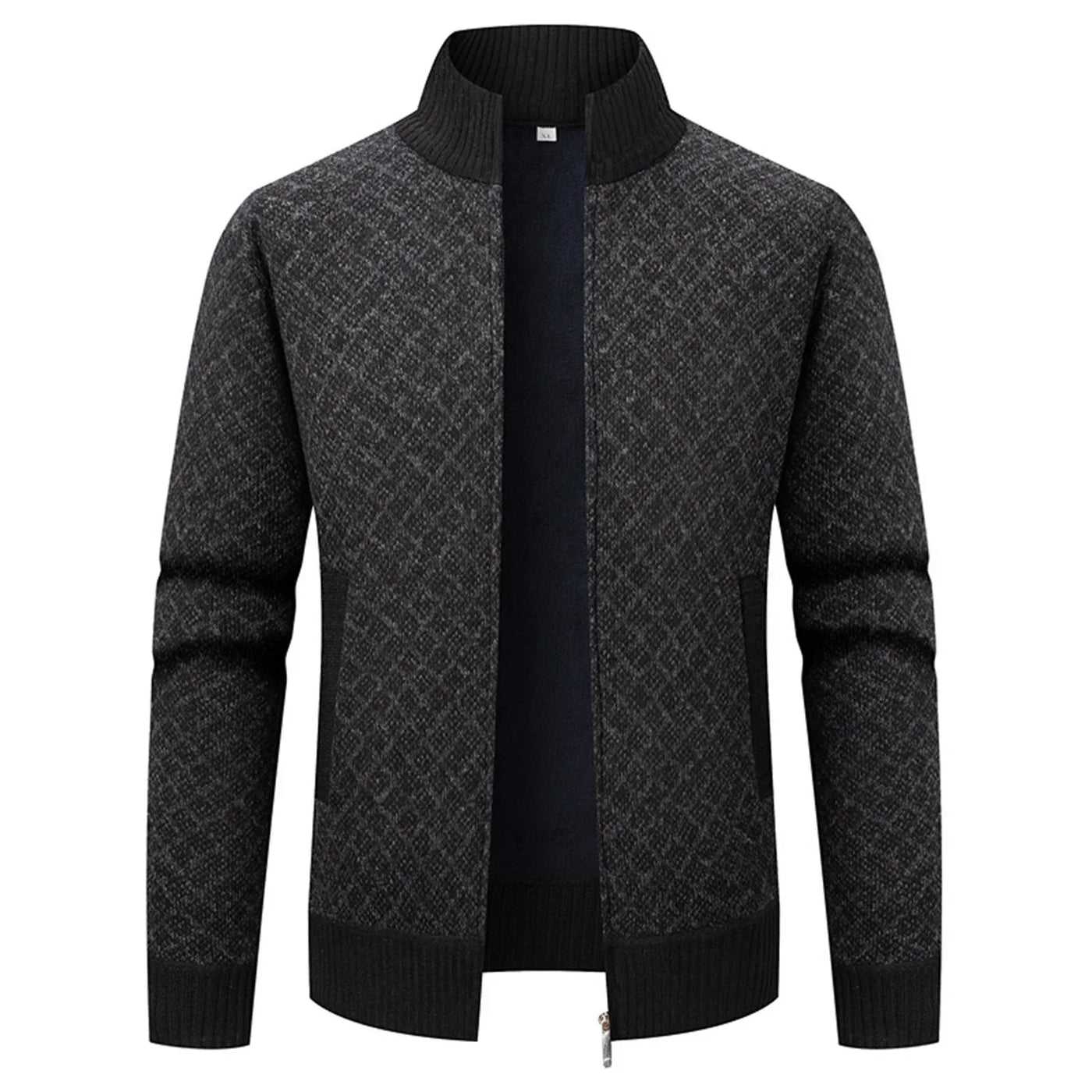 Chaqueta de Jean Casual con Cuello Alto y Corte Ajustado para Máximo Confort, Ideal para la Temporada.