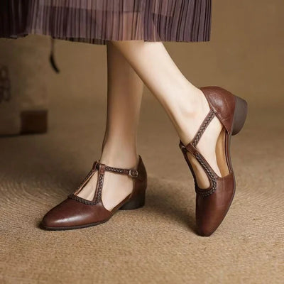 Zevora sandalias con correa en T