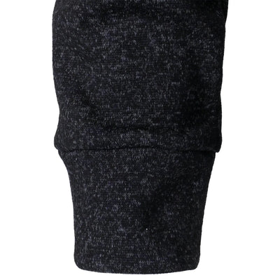 Henri – Abrigo de Punto Rayado con Cuello Alto y Cierre de Cremallera