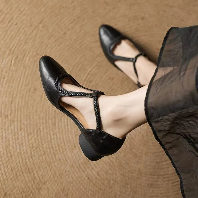 Zevora sandalias con correa en T