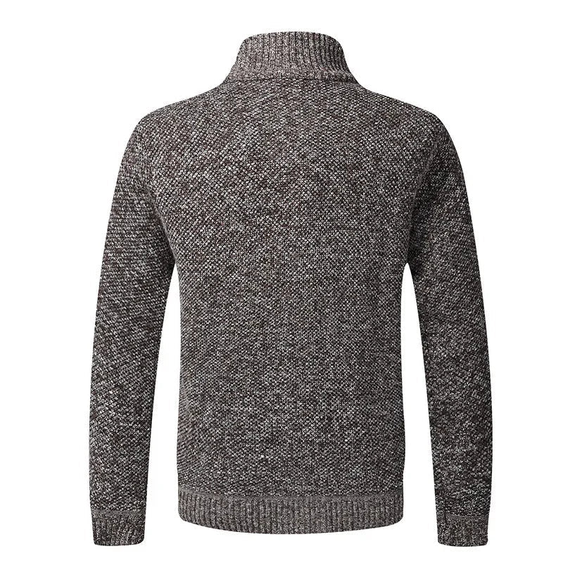 Suéter de Punto Grueso con Cuello Alto y Ajuste Slim - Confort Ideal para Otoño e Invierno, Disponibles en Tallas Grandes