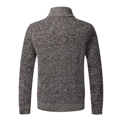 Suéter de Punto Grueso con Cuello Alto y Ajuste Slim - Confort Ideal para Otoño e Invierno, Disponibles en Tallas Grandes