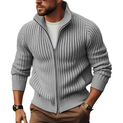 Chaqueta Acolchada con Cremallera para Hombre - Estilo y Comodidad Ideal para Primavera y Otoño