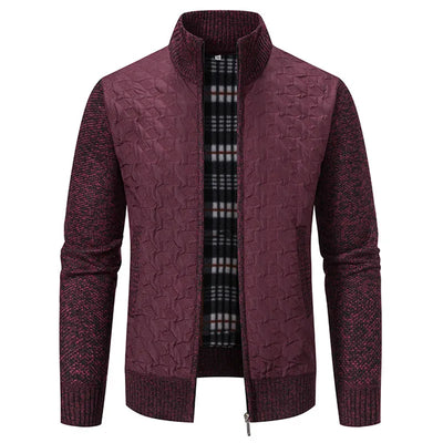 Julien: Abrigo de punto elegante para hombres, diseño slim y máxima comodidad.