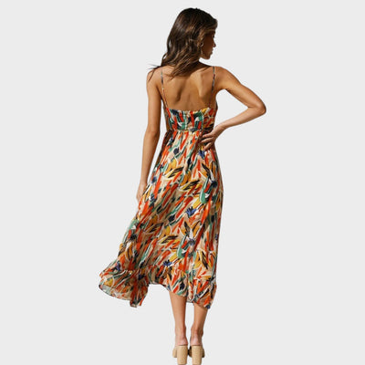 Milou | Vestido midi con tirantes