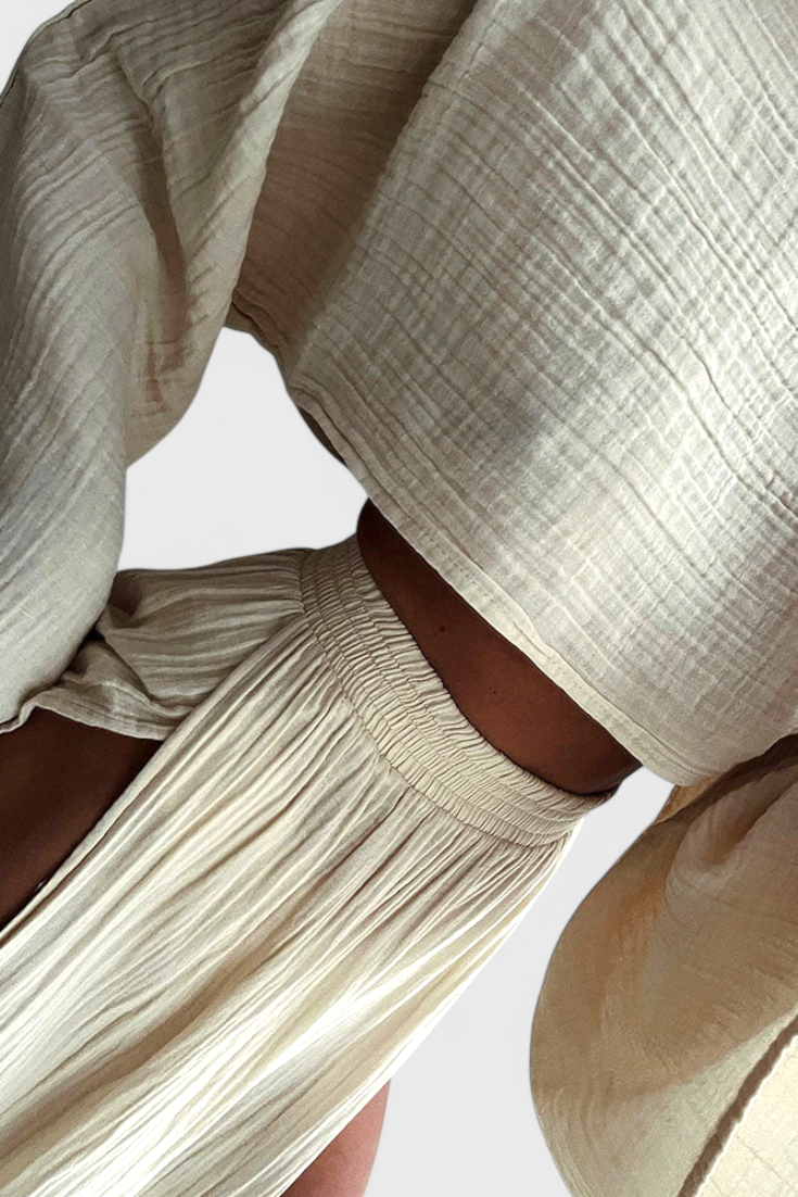 Conjunto Martha con Falda de Abertura Alta