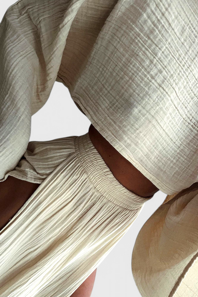 Conjunto Martha con Falda de Abertura Alta