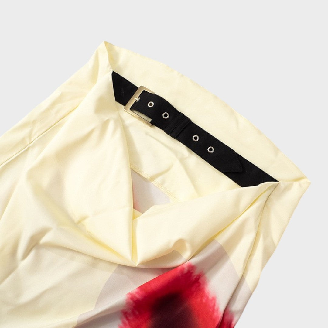 Flor | Vestido Sin Espalda Con Hebilla Ajustable