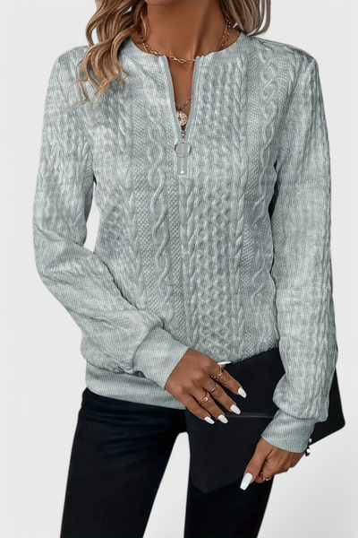 Zoey Jersey de Punto con Cremallera Suave