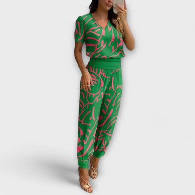 Irmelin – Elegante conjunto con top y pantalón