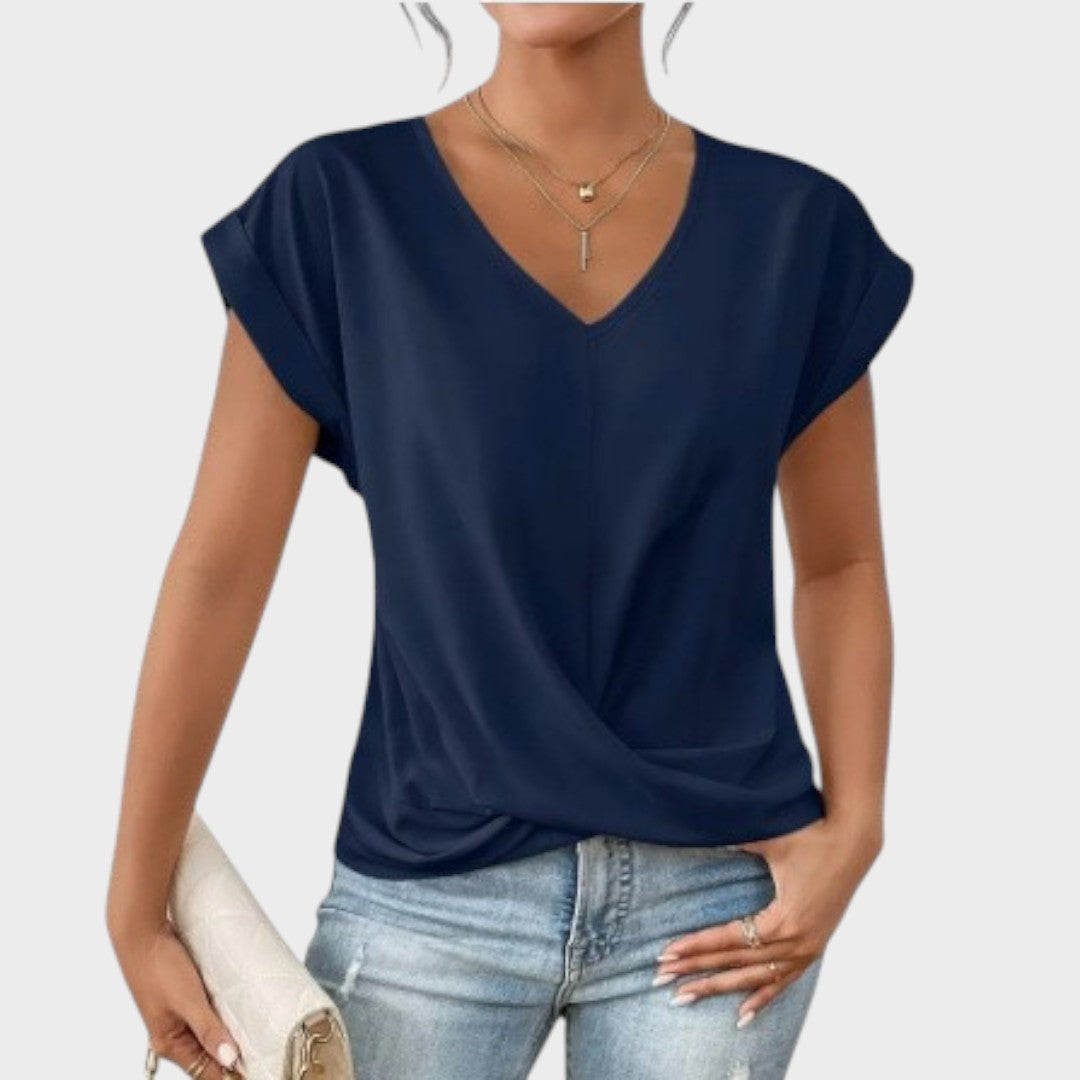 Inga | Camiseta Casual Con Cuello En V