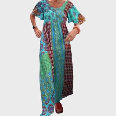 Jennie | Elegante vestido maxi con estampado