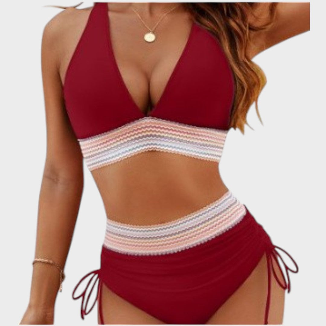 Celeste | Conjunto De Bikini Con Cintura Alta