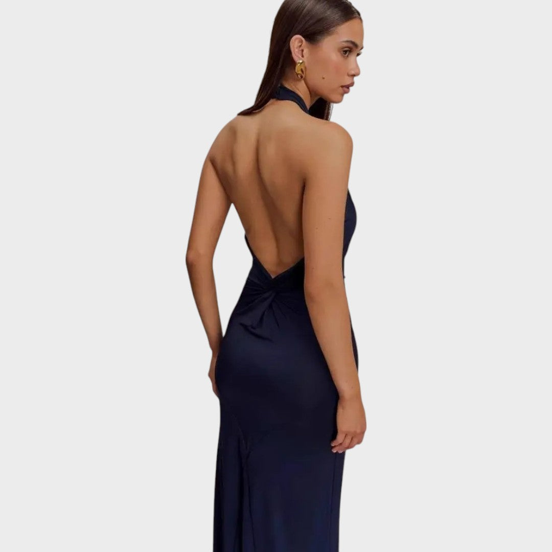 Laguna | Vestido Largo Con Cuello Halter